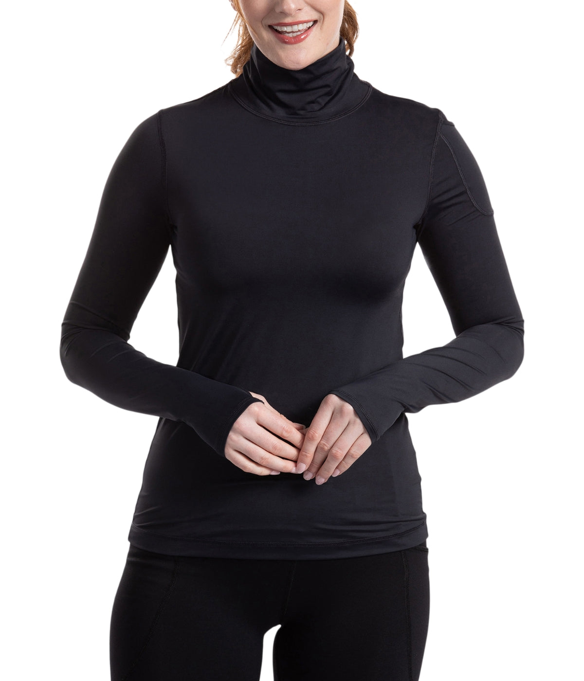  BloqUV BloqUV Women's UPF 50+ Sun Protection Turtleneck Top - Black - Bonton