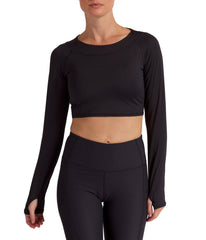 BloqUV Women's UPF 50+ Sun Protection Crop Top