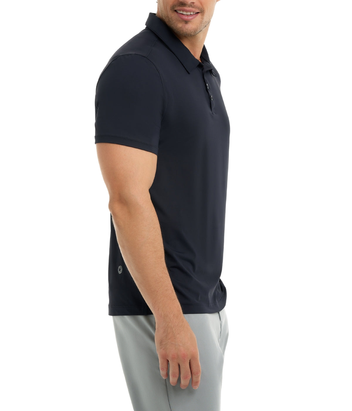  BloqUV BloqUV Men's UPF 50+ Sun Protection Short Sleeve Polo Shirt - Black - Bonton