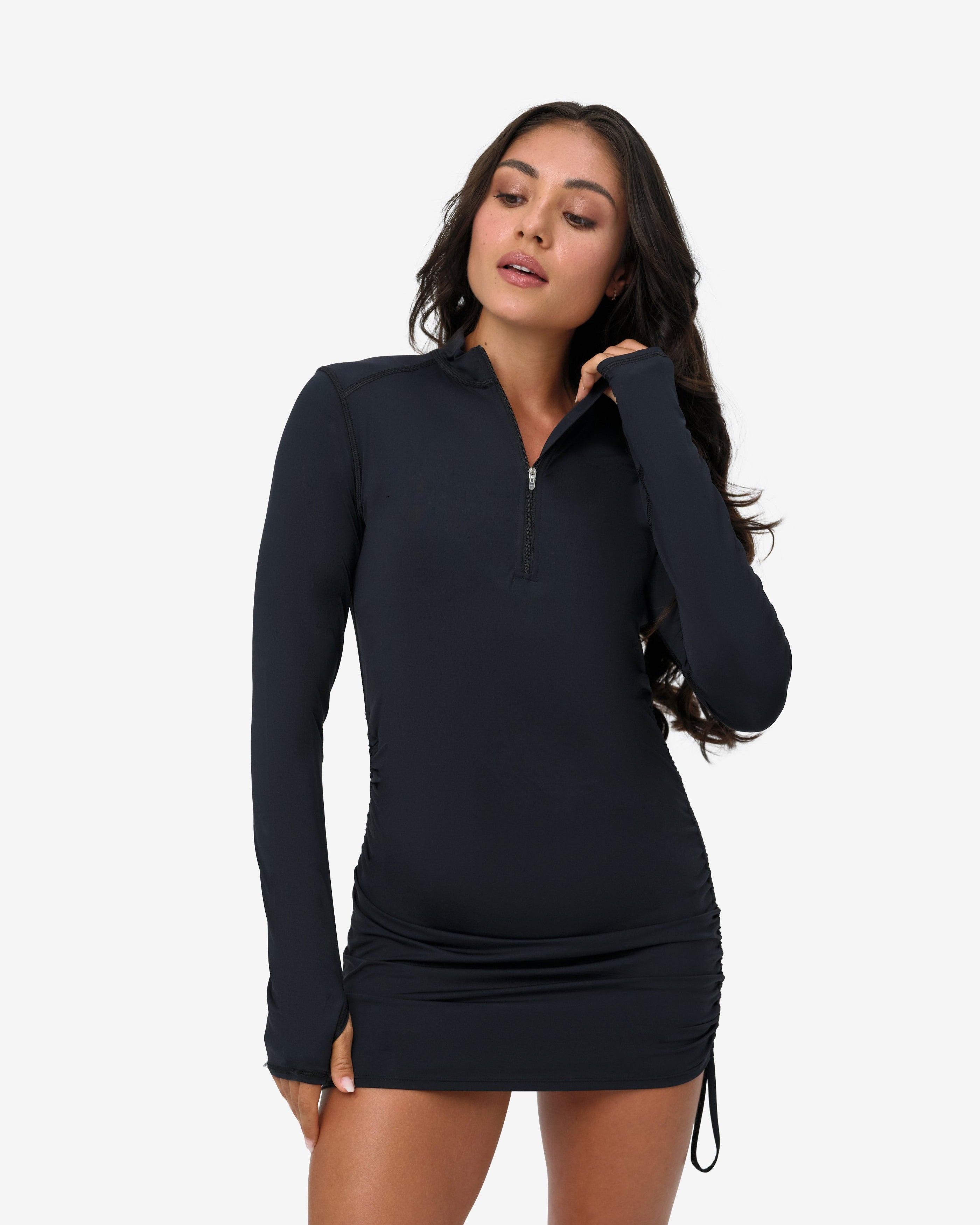  BloqUV WOMEN'S DRAWSTRING COVERUP (2100) - Black - Bonton