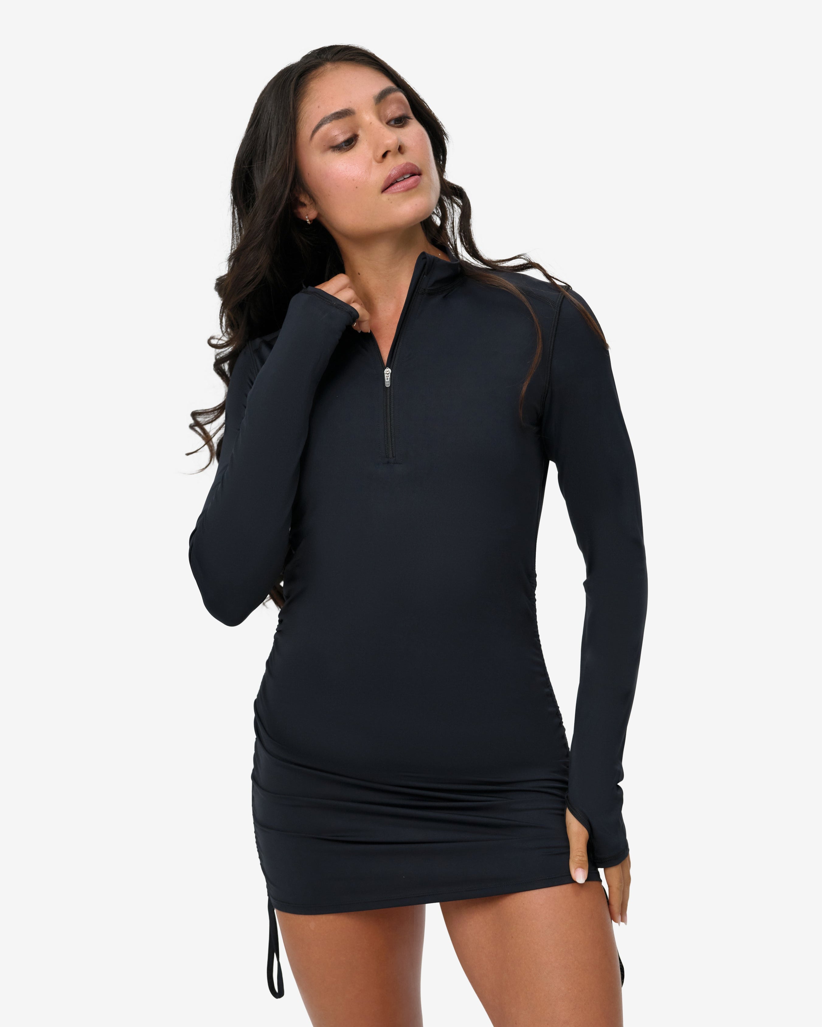  BloqUV WOMEN'S DRAWSTRING COVERUP (2100) - Black - Bonton