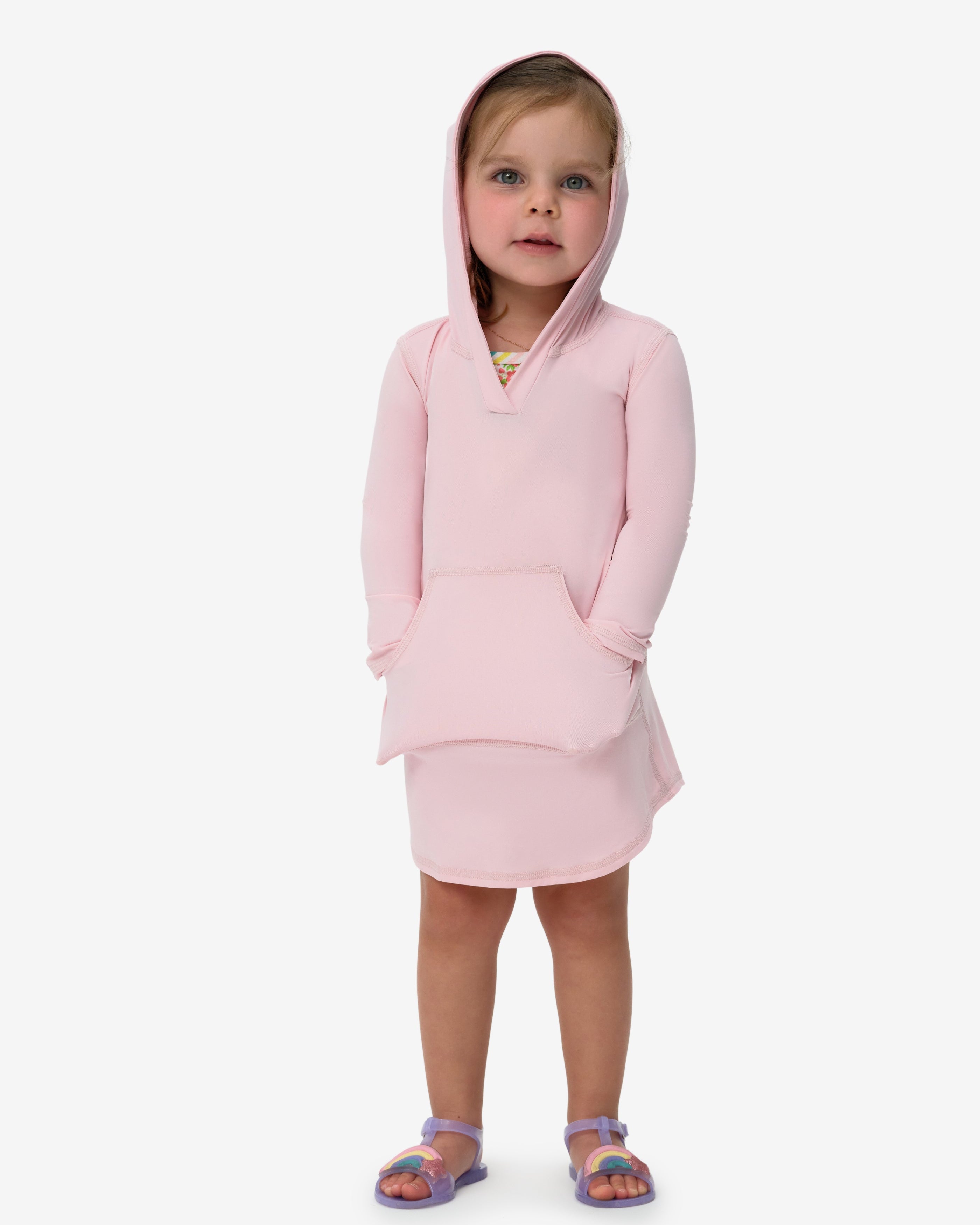  BloqUV TODDLERS HOODIE DRESS (1009T) - Navy - Bonton