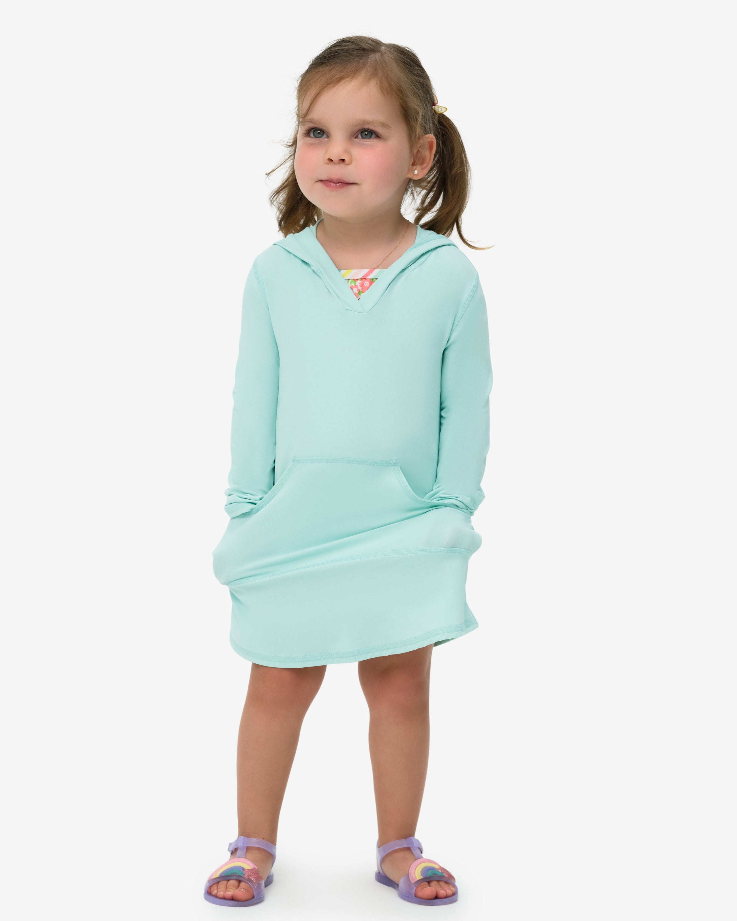  BloqUV TODDLERS HOODIE DRESS (1009T) - Navy - Bonton