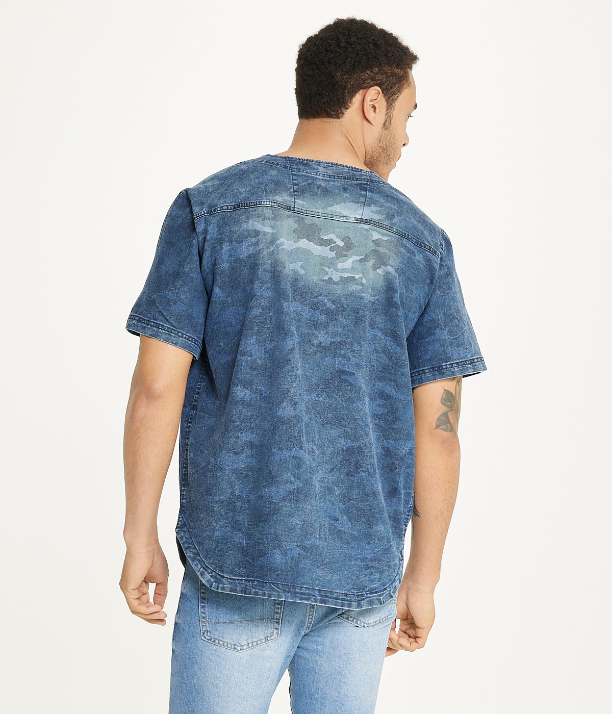  Brooklyn Laundry Brooklyn Laundry Men's Baseball Denim Shirt 2 - Vintage Distress - Bonton