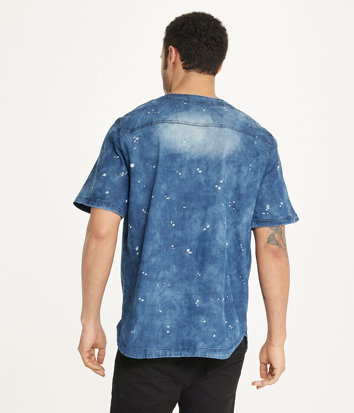  Brooklyn Laundry Brooklyn Laundry Men's Baseball Denim Shirt 2 - Denim Bleach - Bonton