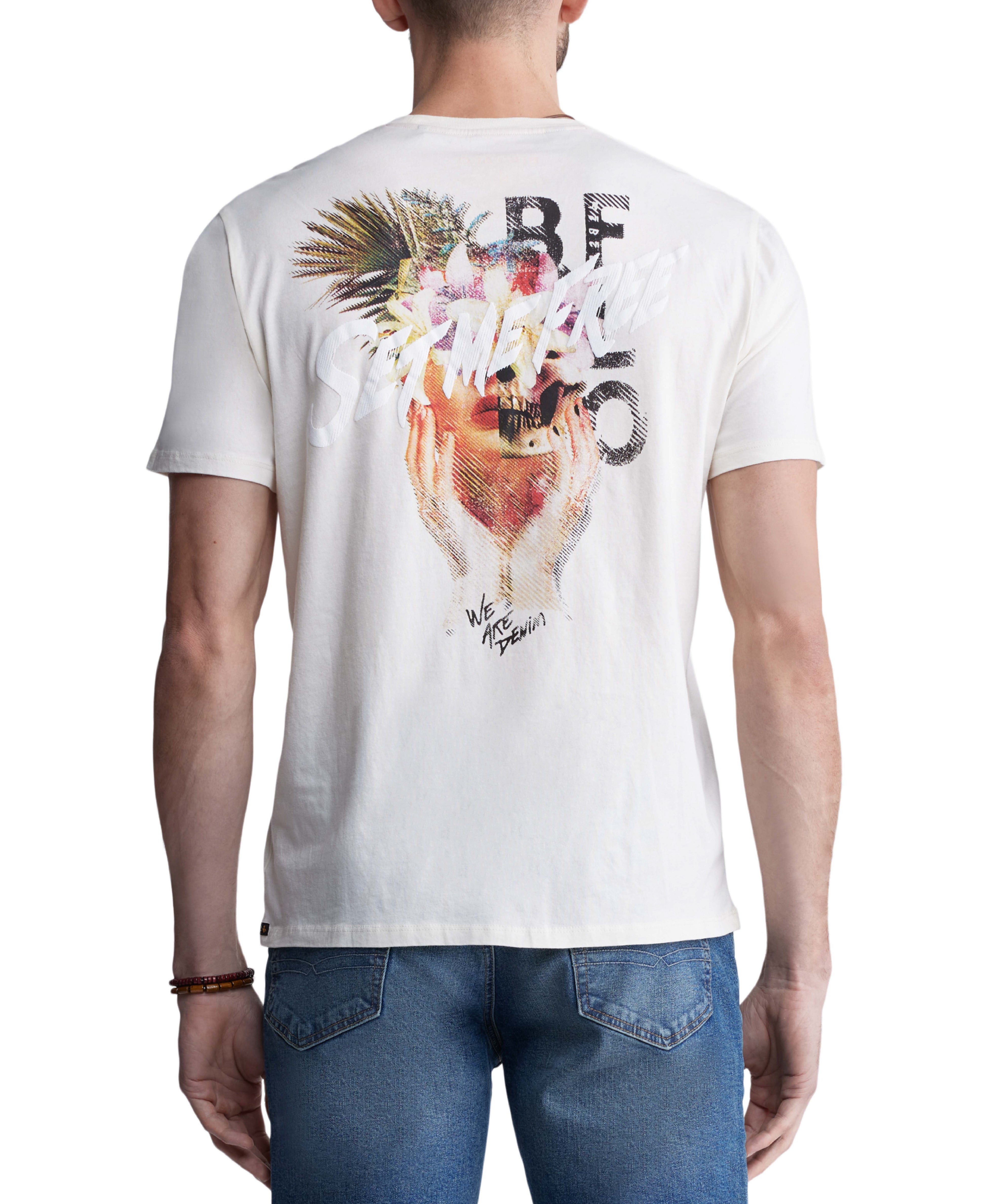  Buffalo David Bitton Tumuch Men’s Short Sleeve Printed T-Shirt - Whitecap Gray - Bonton