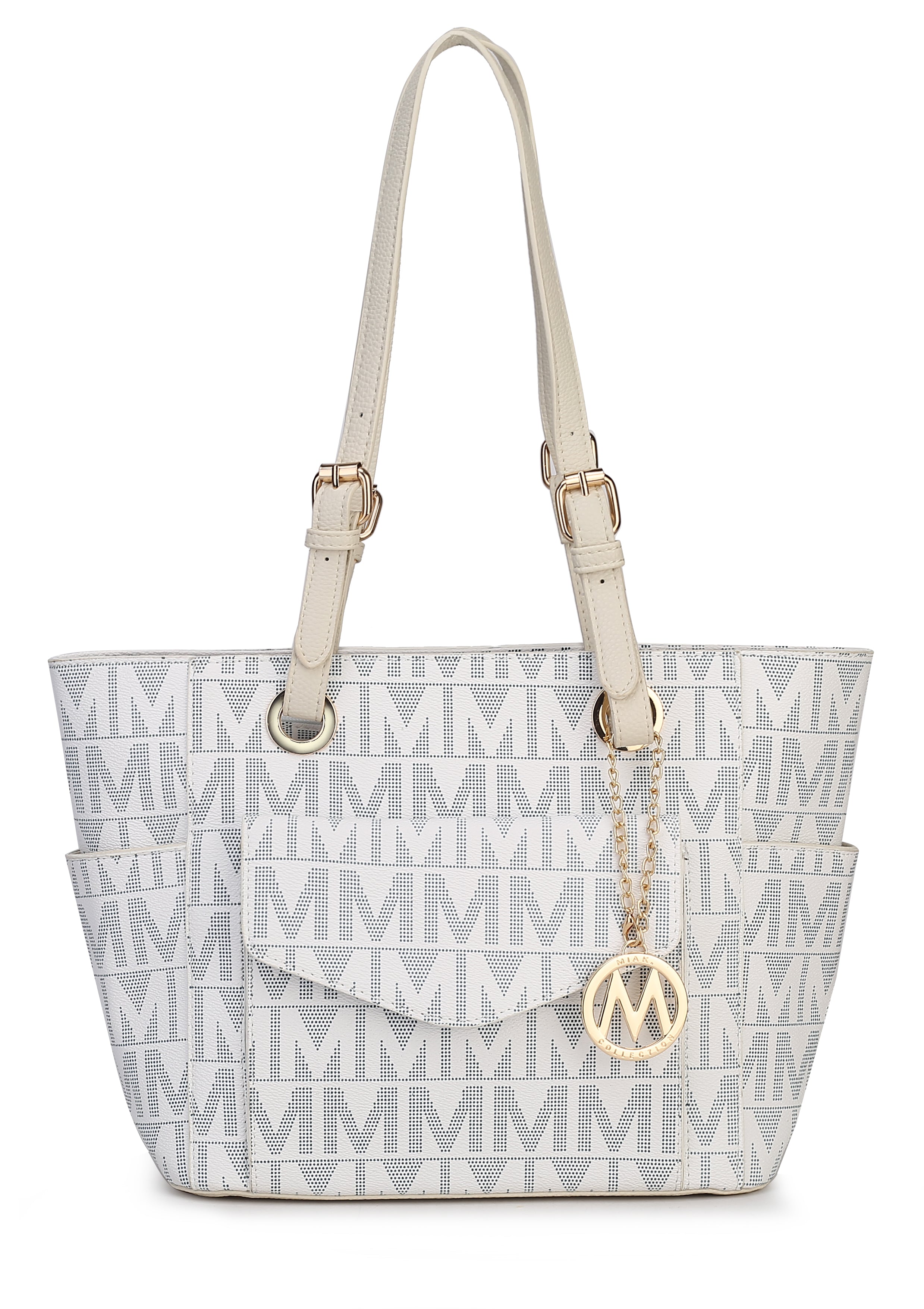  MKF Collection Griselda Signature Tote Bag - Beige - Bonton