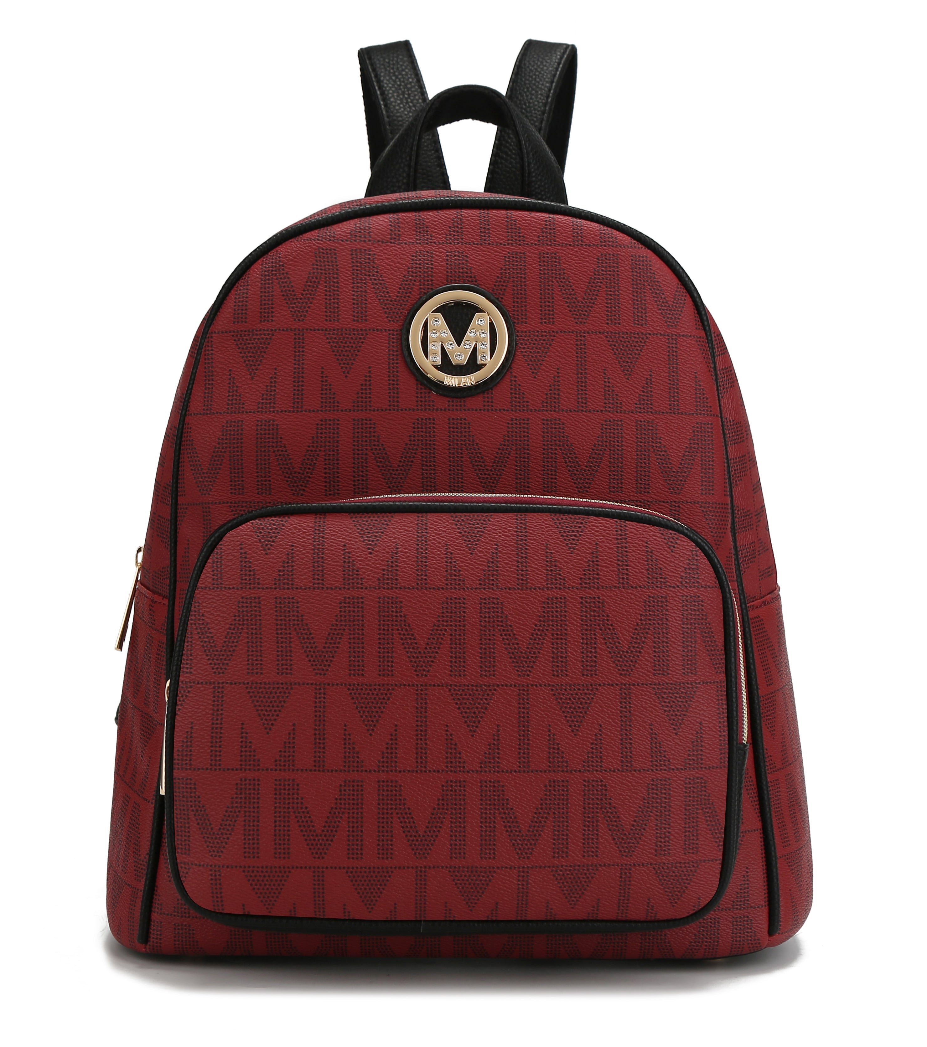  MKF Collection Fanny Signature Backpack - Burgundy - Bonton