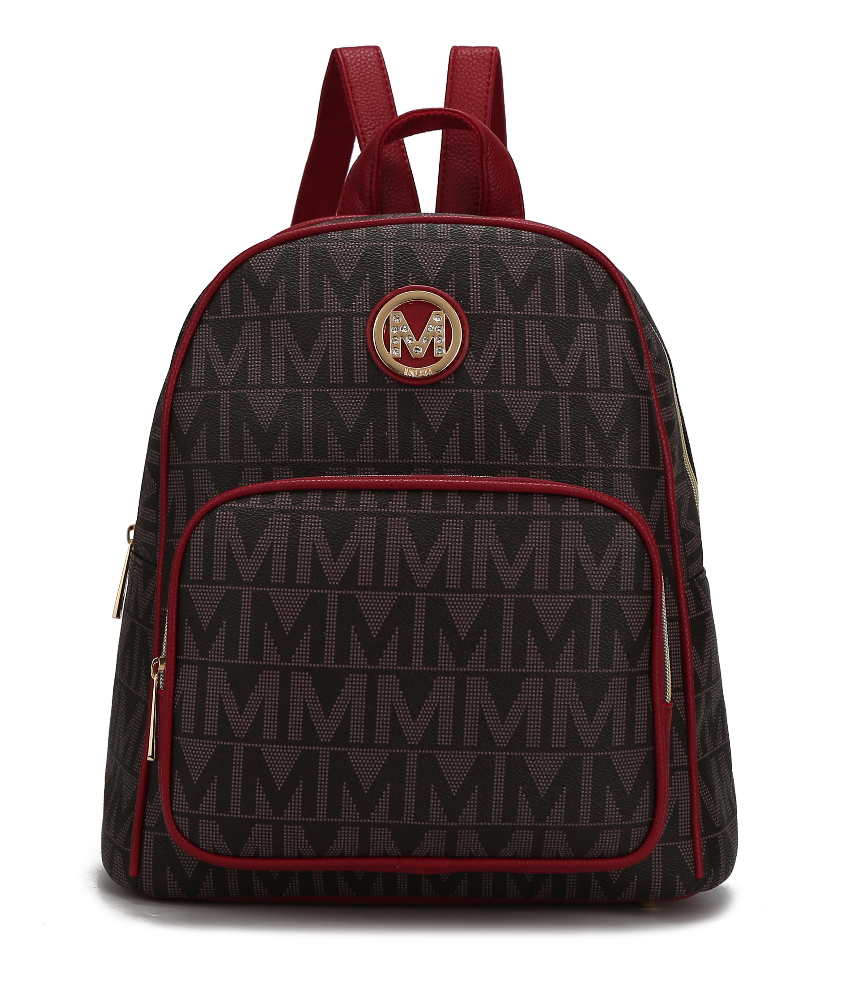  MKF Collection Fanny Signature Backpack - Burgundy - Bonton