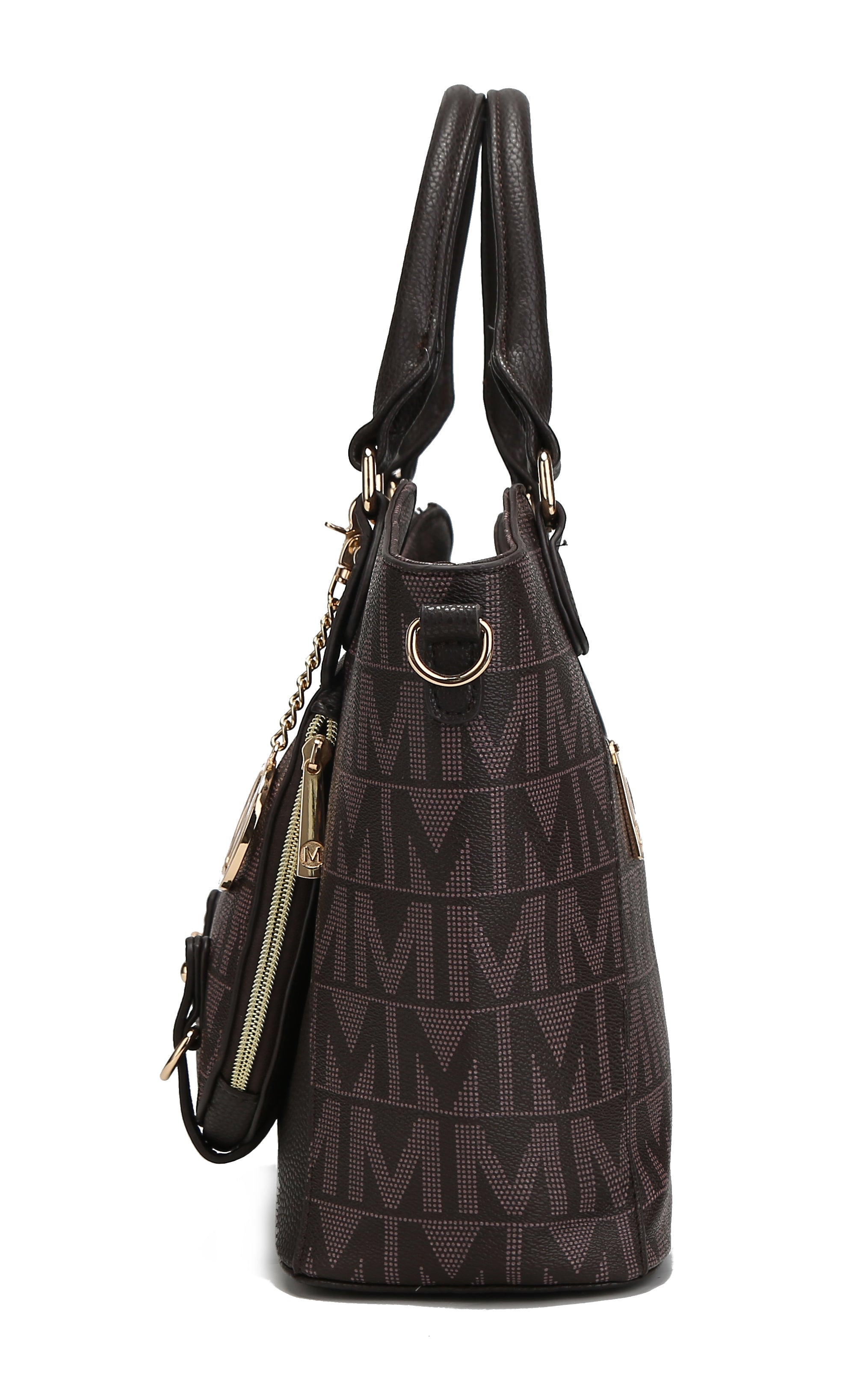  MKF Collection Fula Signature Shoulder Bag - Burgundy - Bonton