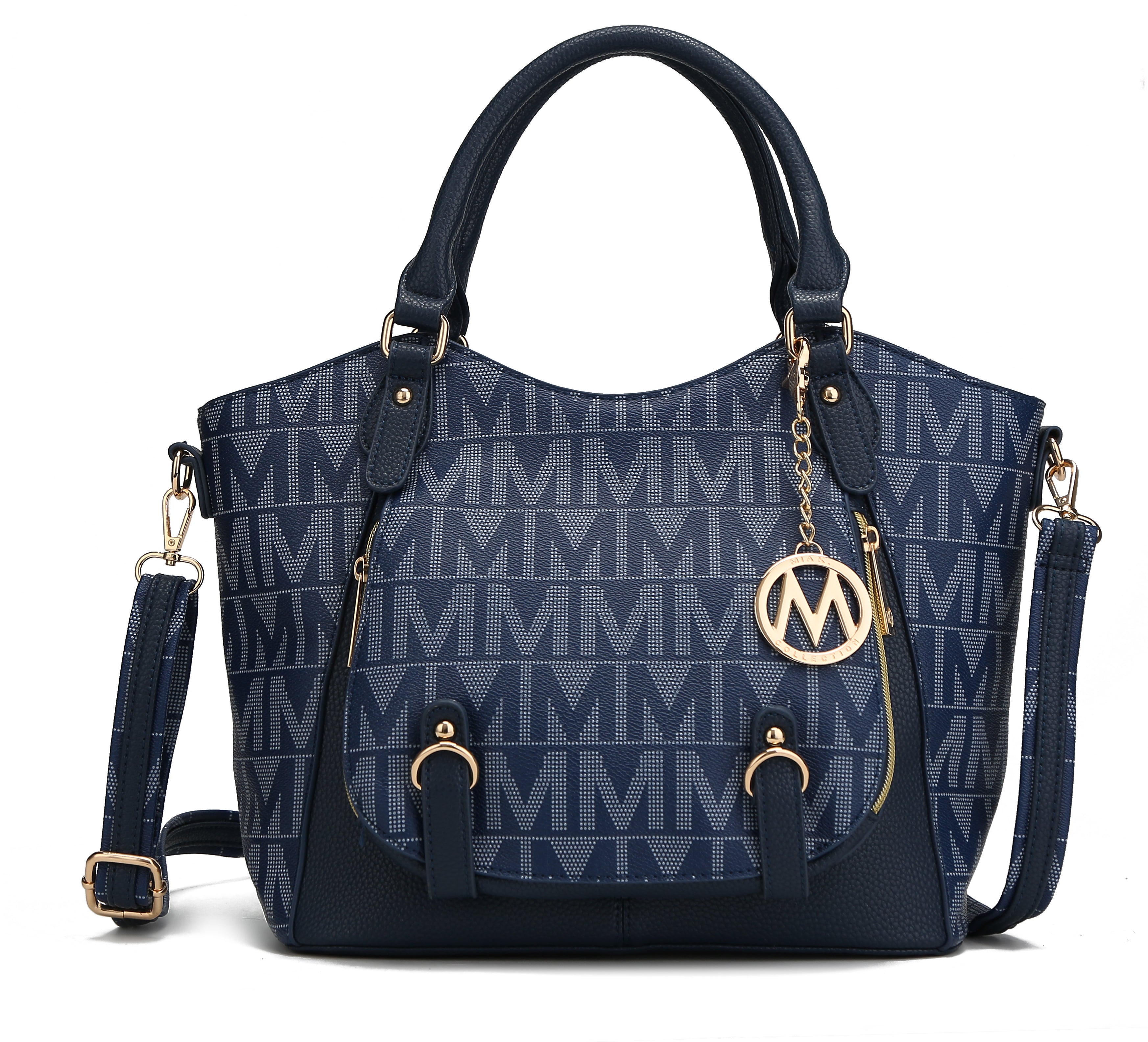  MKF Collection Fula Signature Shoulder Bag - Burgundy - Bonton