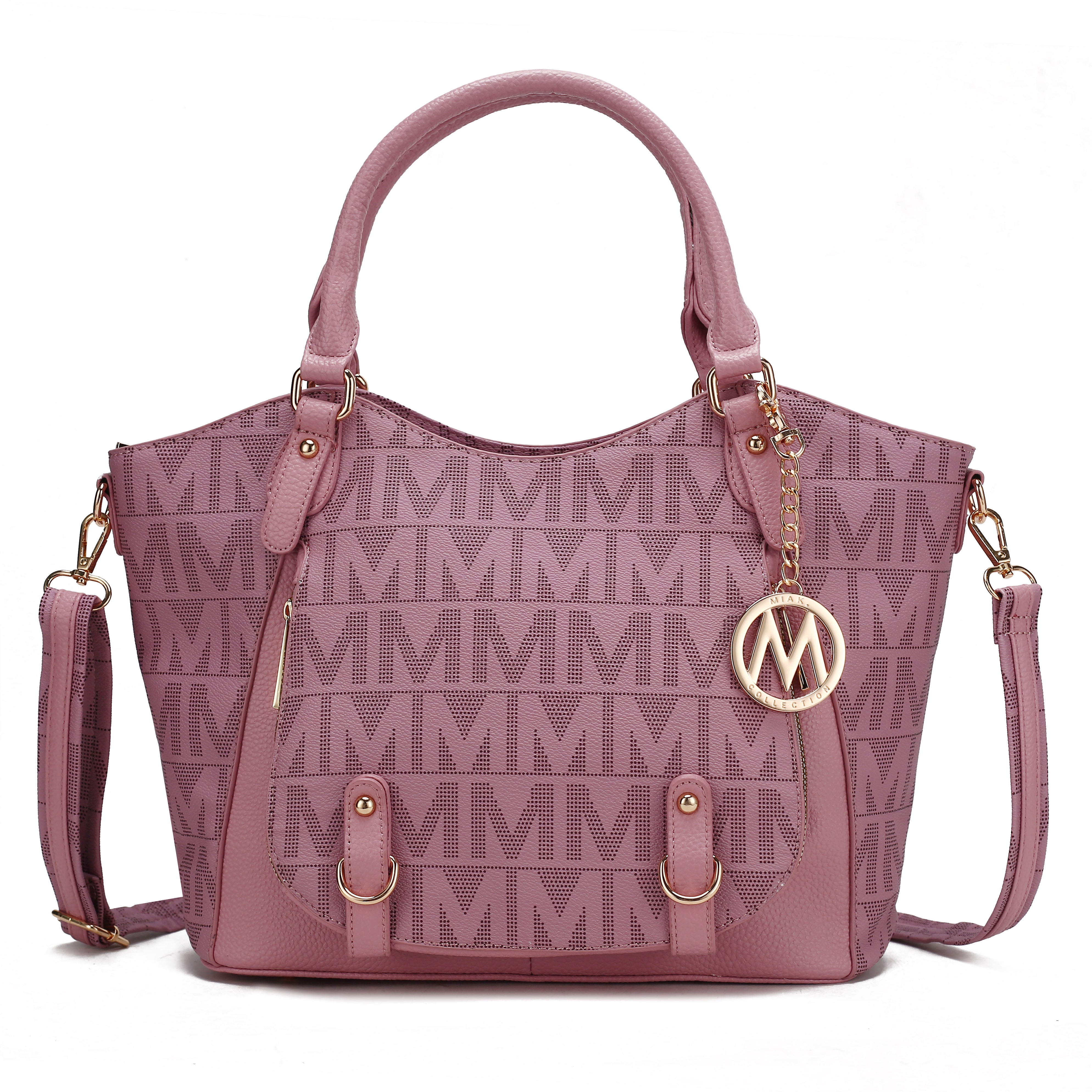  MKF Collection Fula Signature Shoulder Bag - Burgundy - Bonton