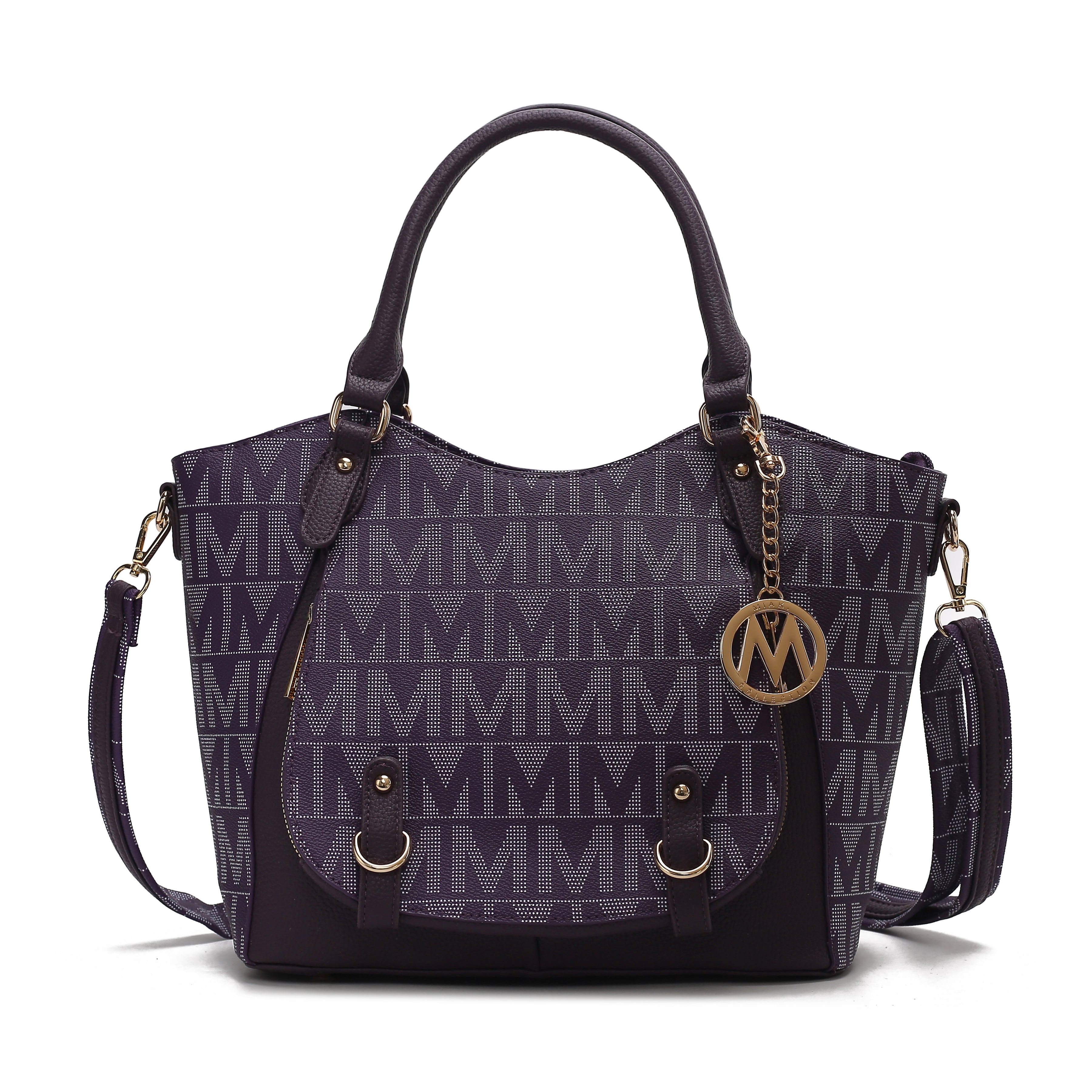  MKF Collection Fula Signature Shoulder Bag - Burgundy - Bonton