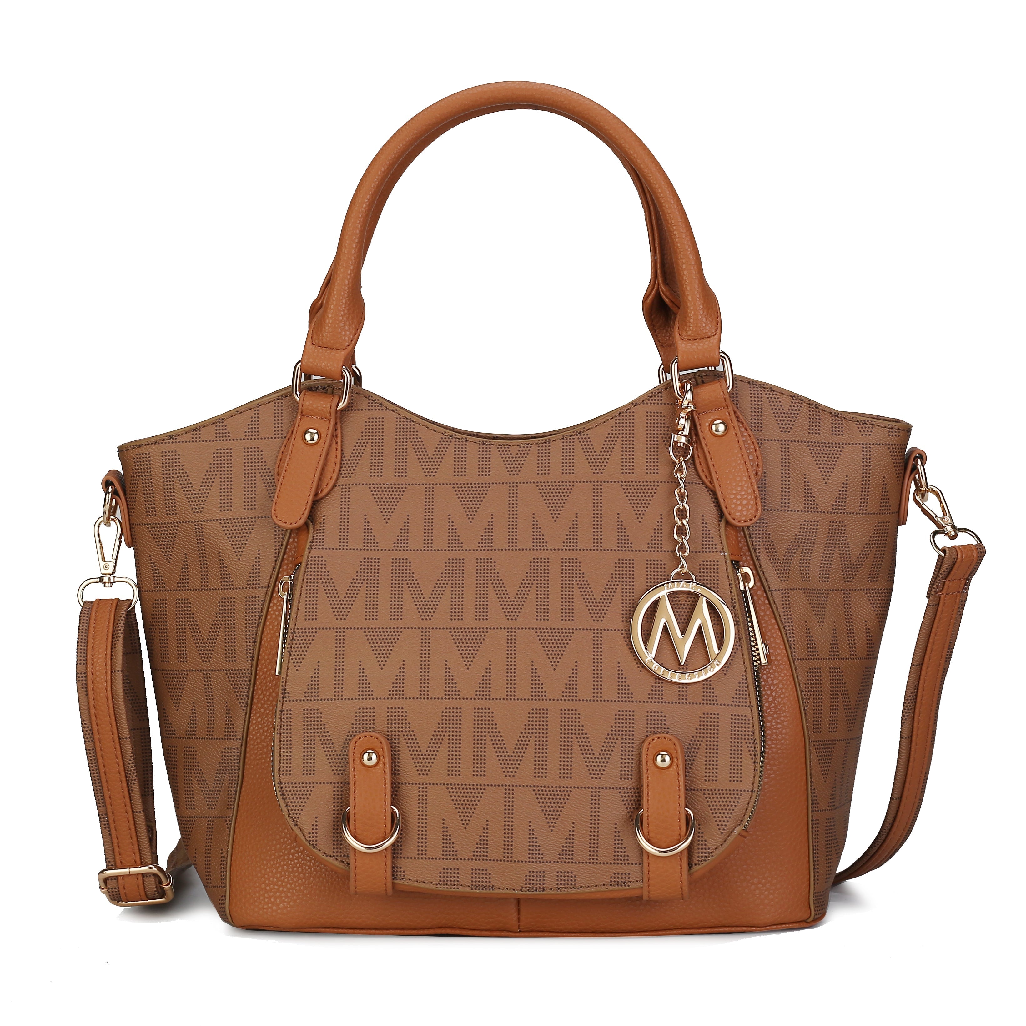  MKF Collection Fula Signature Shoulder Bag - Burgundy - Bonton