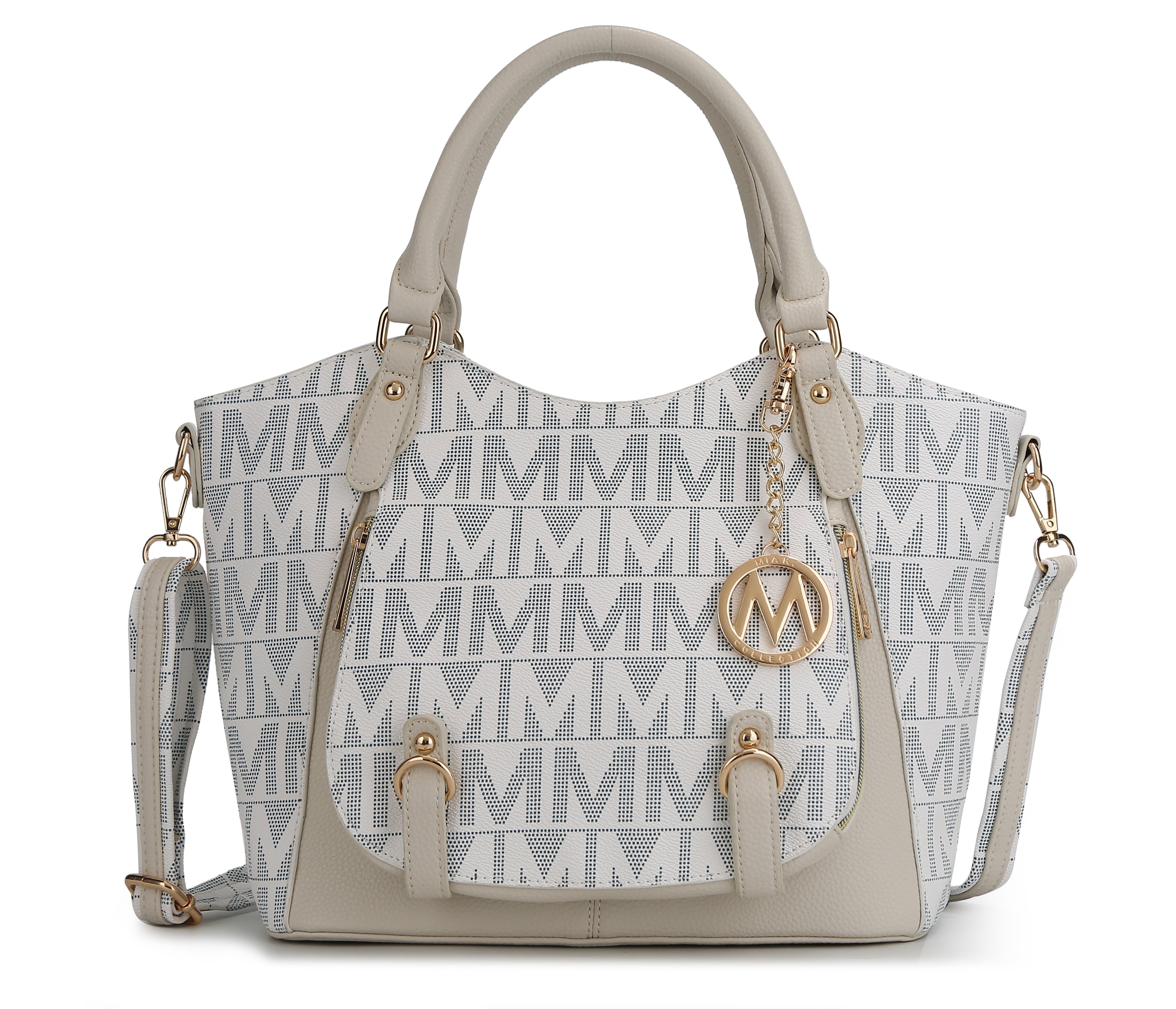  MKF Collection Fula Signature Shoulder Bag - Burgundy - Bonton