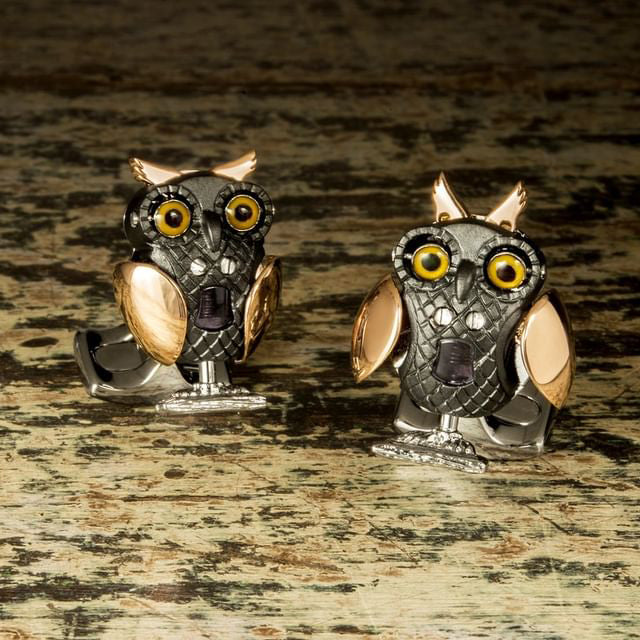  Cufflinks Mechanical Owl Cufflinks - Default Title - Bonton