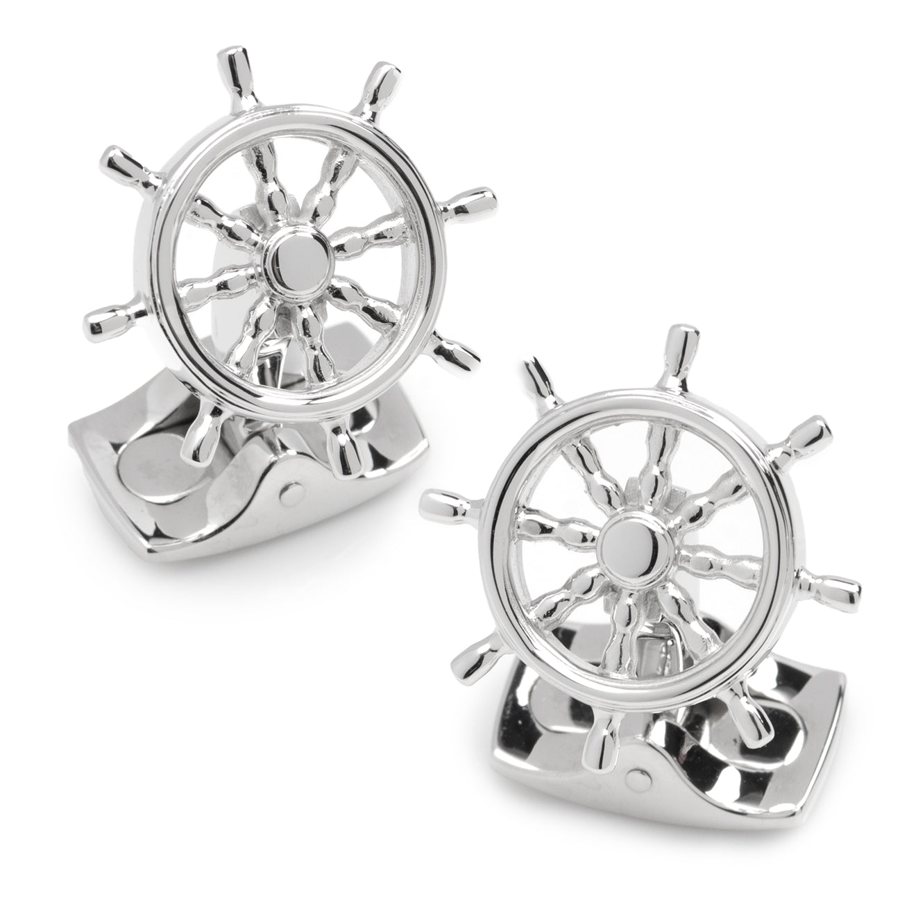  Cufflinks Ships Wheel Cufflinks - Default Title - Bonton