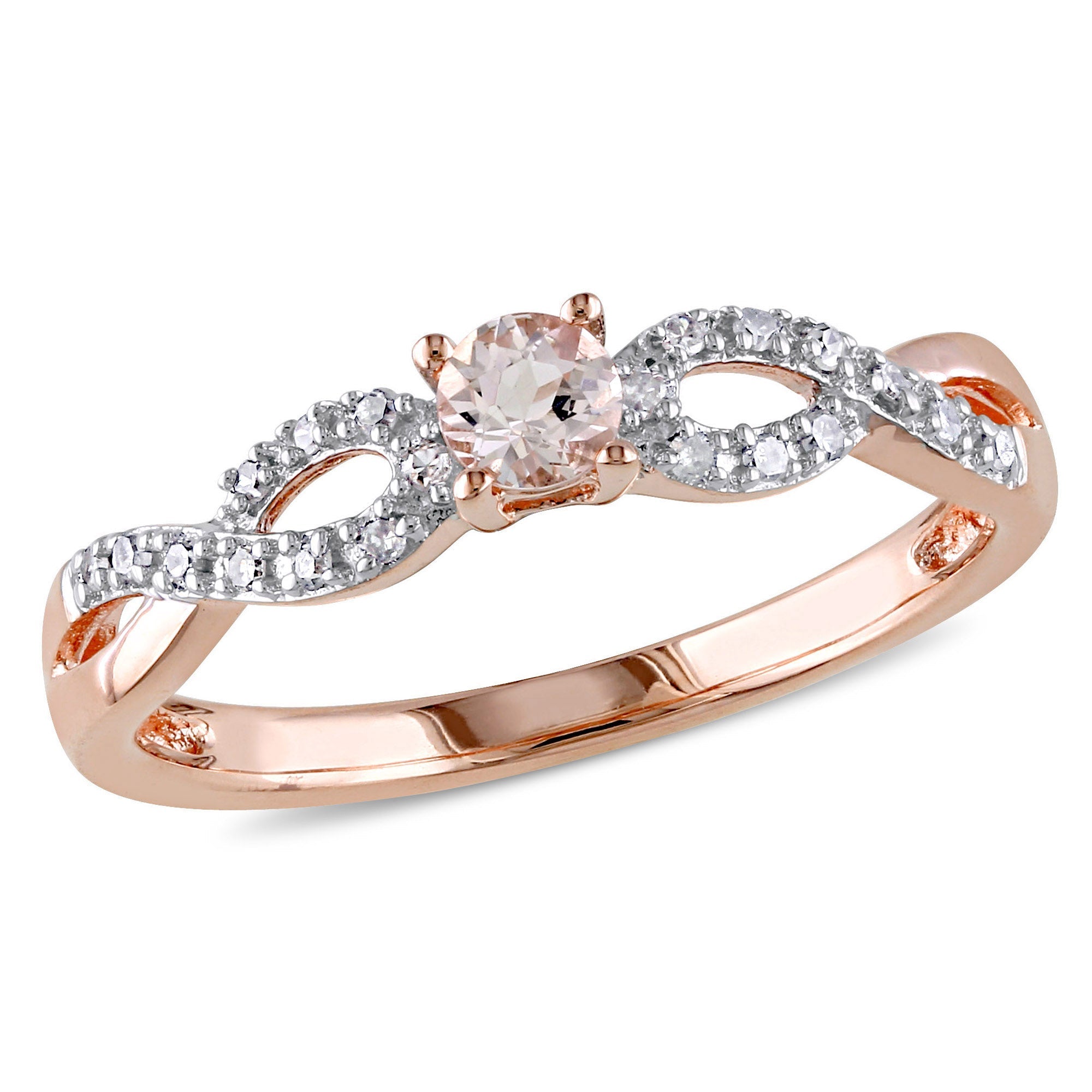  Studio Works Diamond Infinity Ring - Pink - Bonton