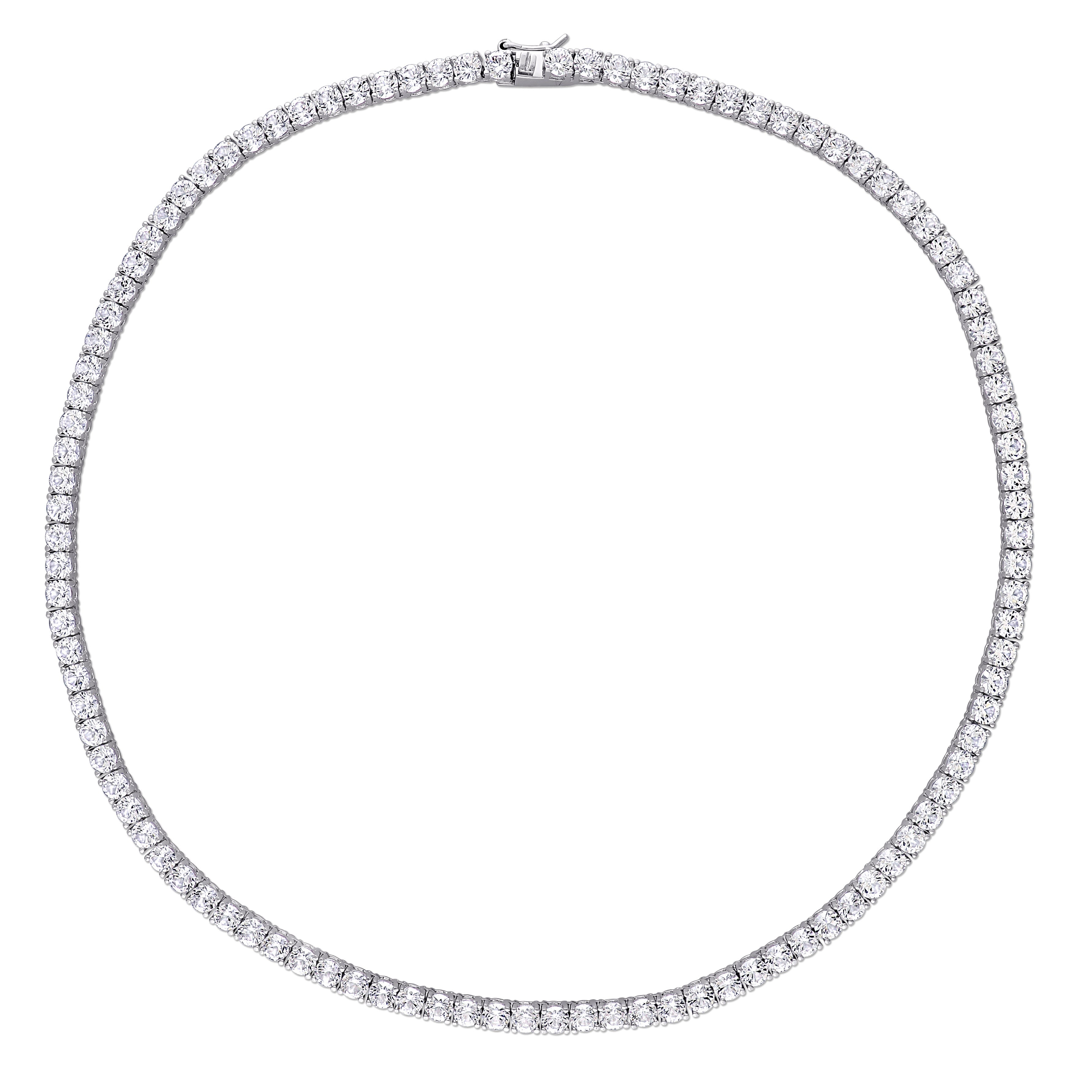  Studio Works Created White Sapphire Tennis Necklace - White - Bonton