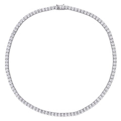 Created White Sapphire Tennis Necklace