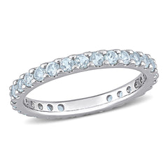 Sky Blue Topaz Eternity Ring