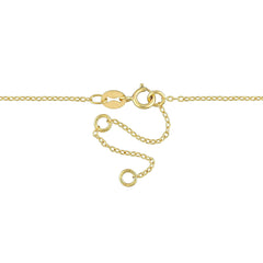 1/8 Carat TW Lab Created Diamond 18kt Yellow Gold Plated Sterling Silver Lariat Drop Necklace