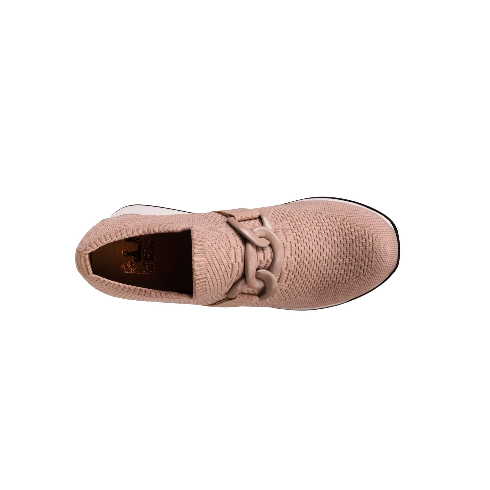  Ninety Union Boston Stretch Knitted Fabric Wedge Sneaker - Nude - Bonton