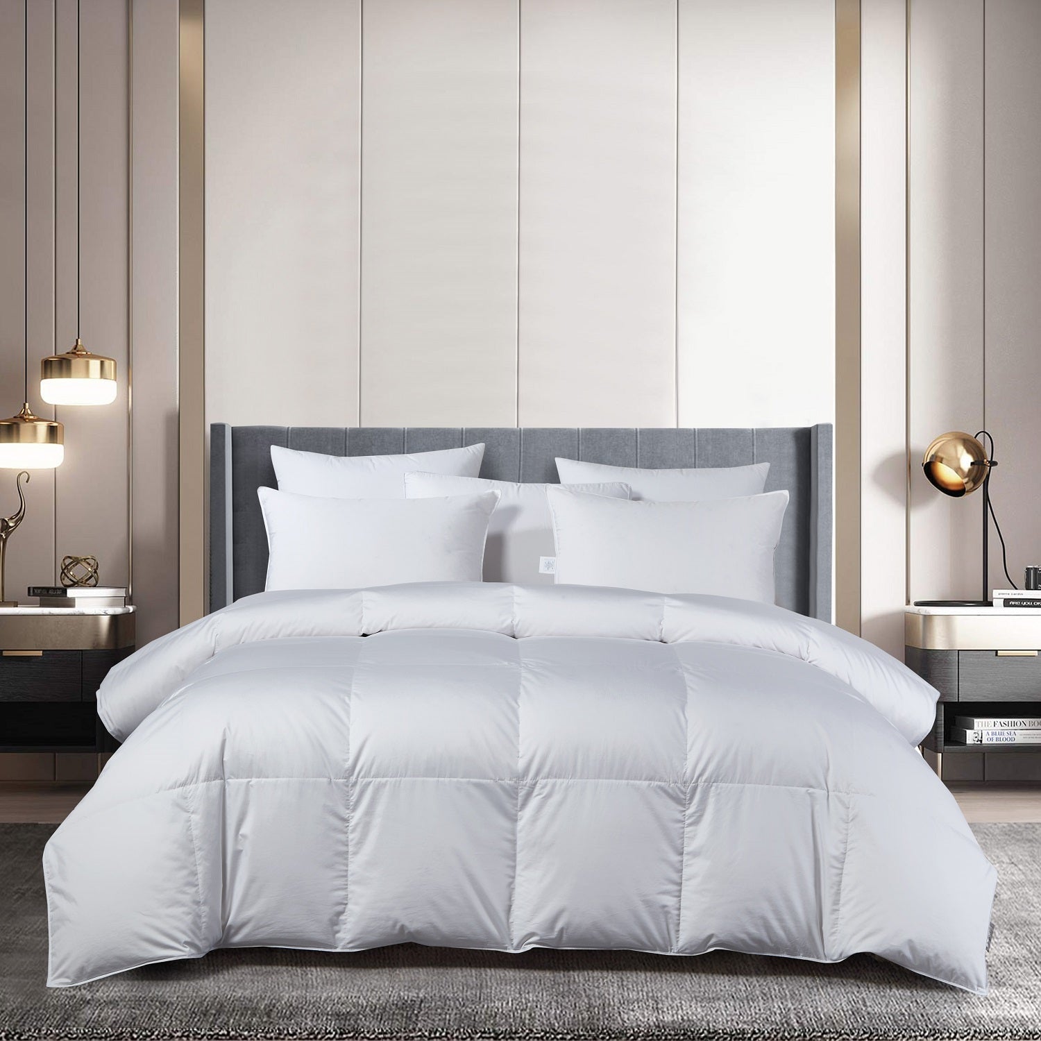  Beautyrest Sateen All Seasons Comforter - White - Bonton