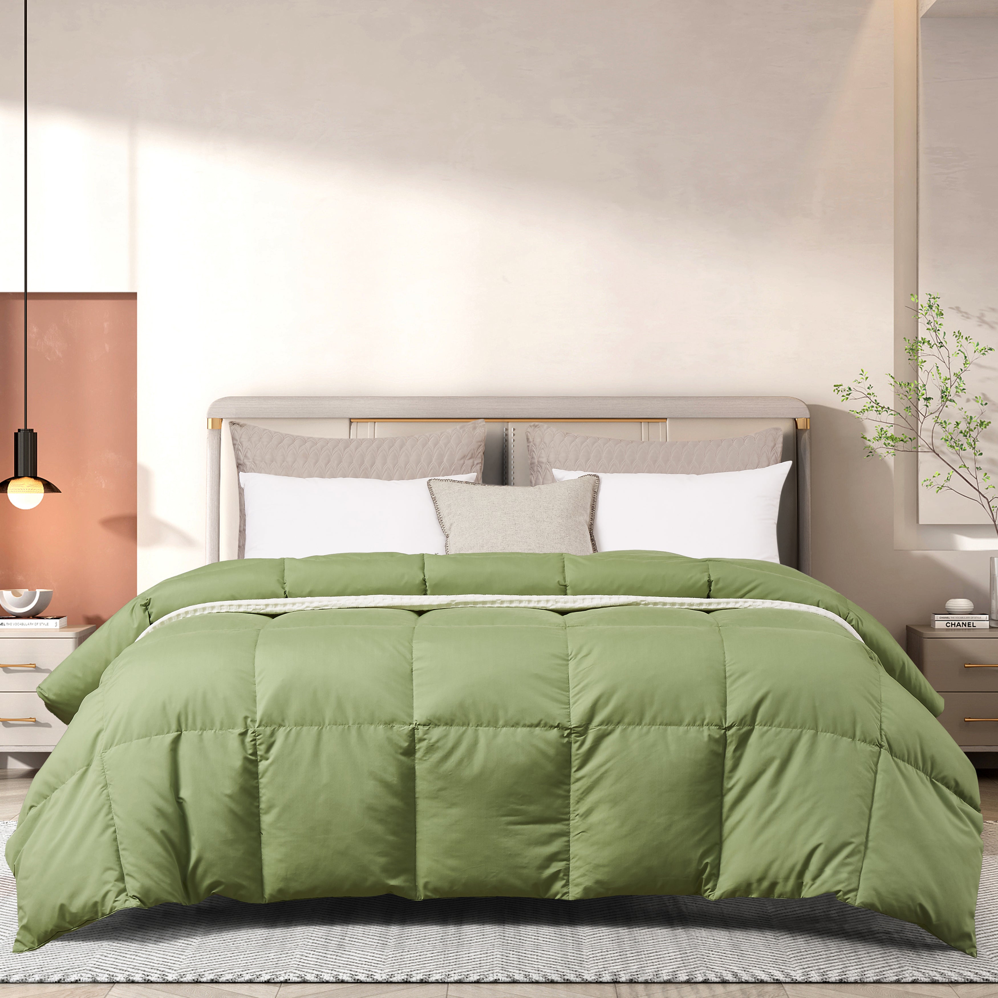  Beautyrest All Season Comforter - Sage - Bonton