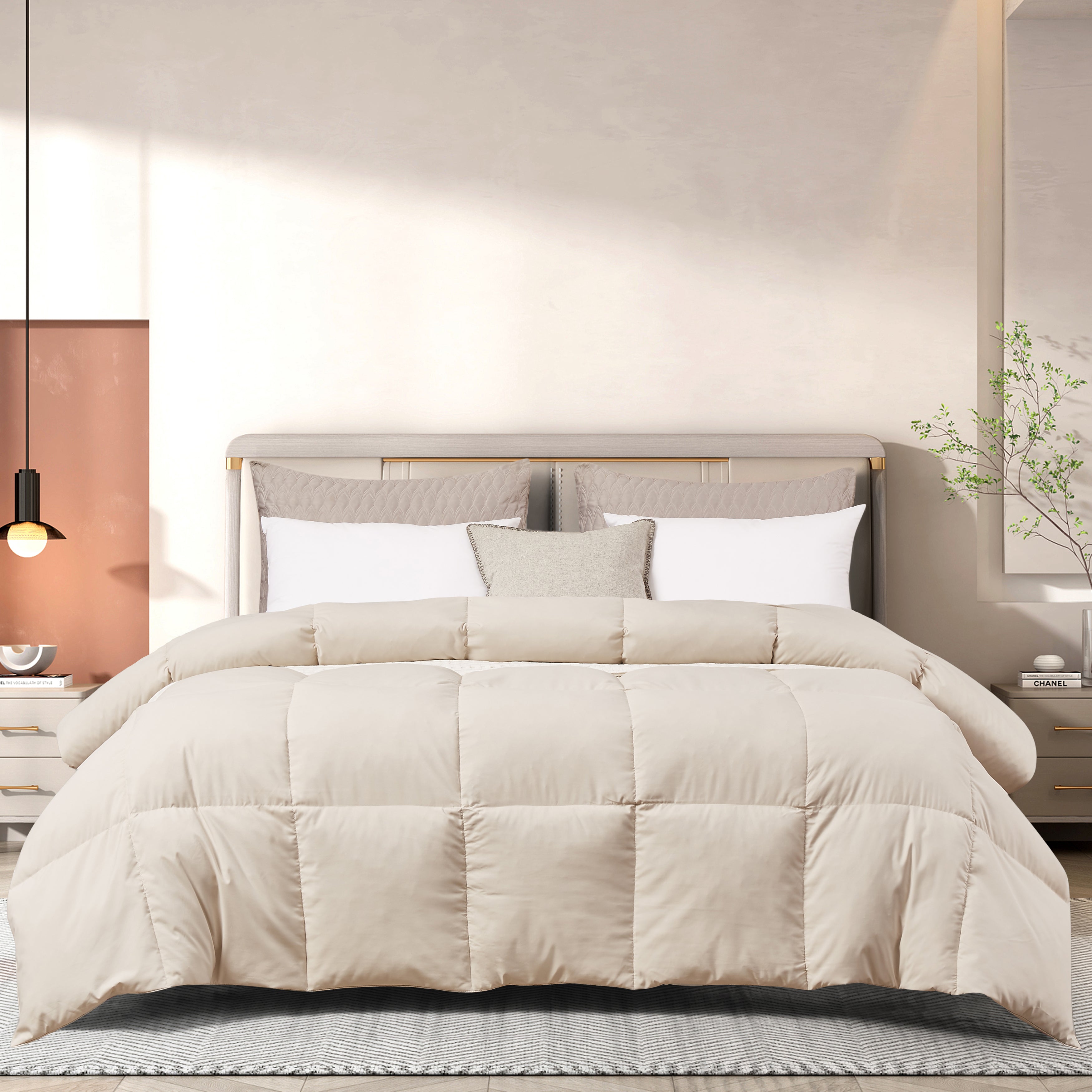  Beautyrest All Season Comforter - Gray - Bonton