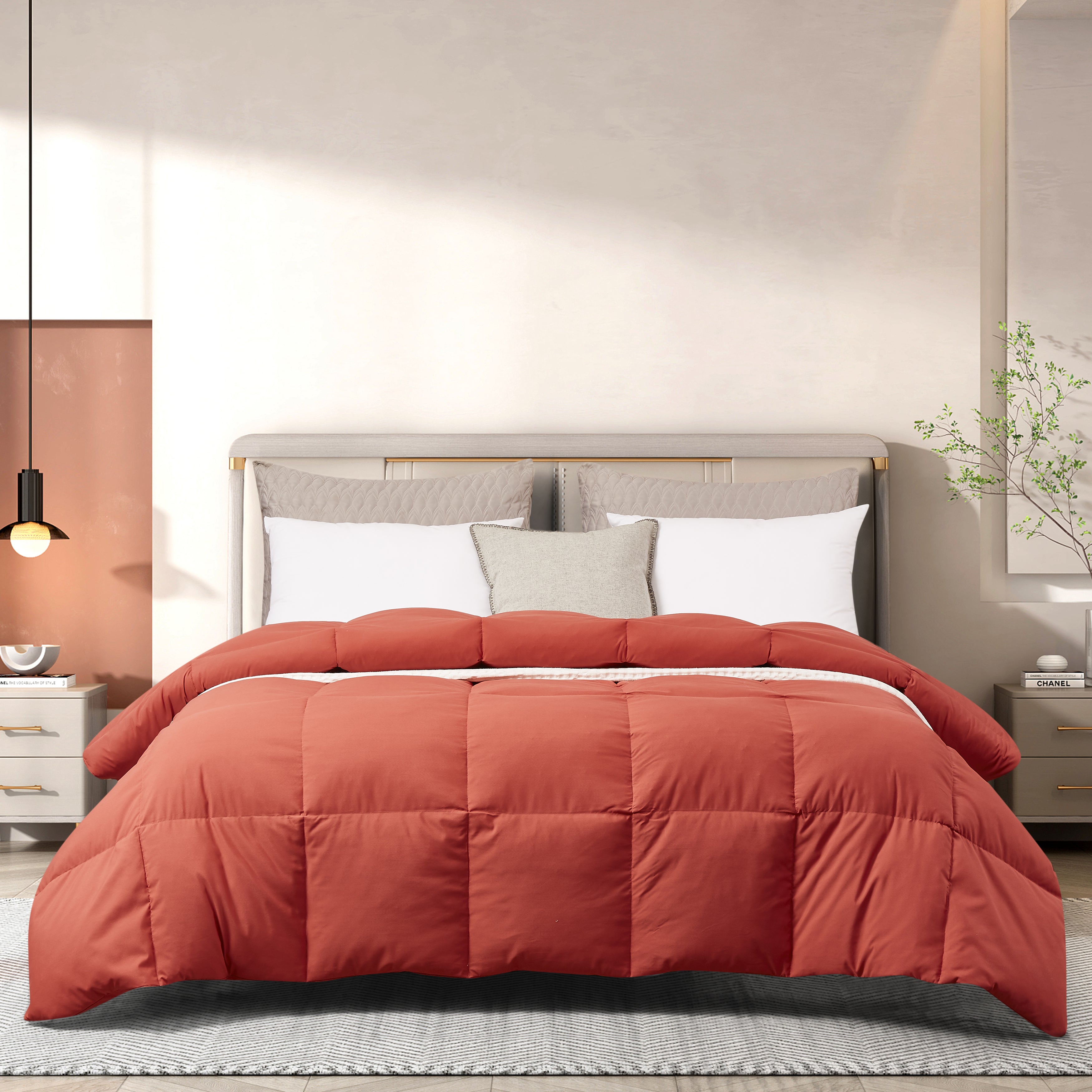  Beautyrest All Season Comforter - Brick - Bonton