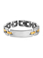 Men's Two Tone ID Bracelet