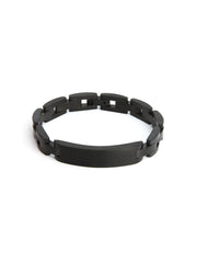 Men's Black ID Bracelet