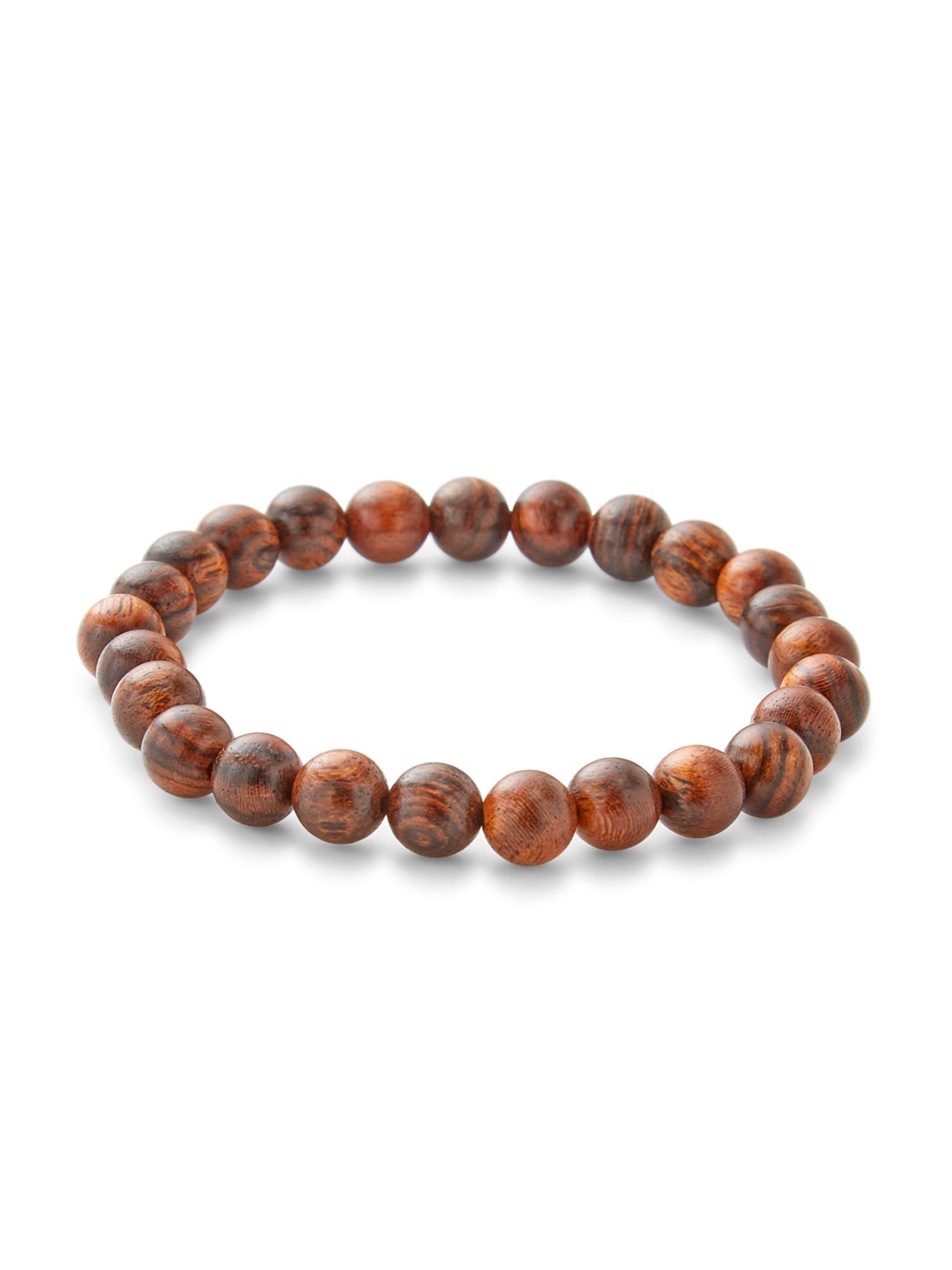  Kenneth Roberts Men's Tigerwood Bead Bracelet - Brown - Bonton