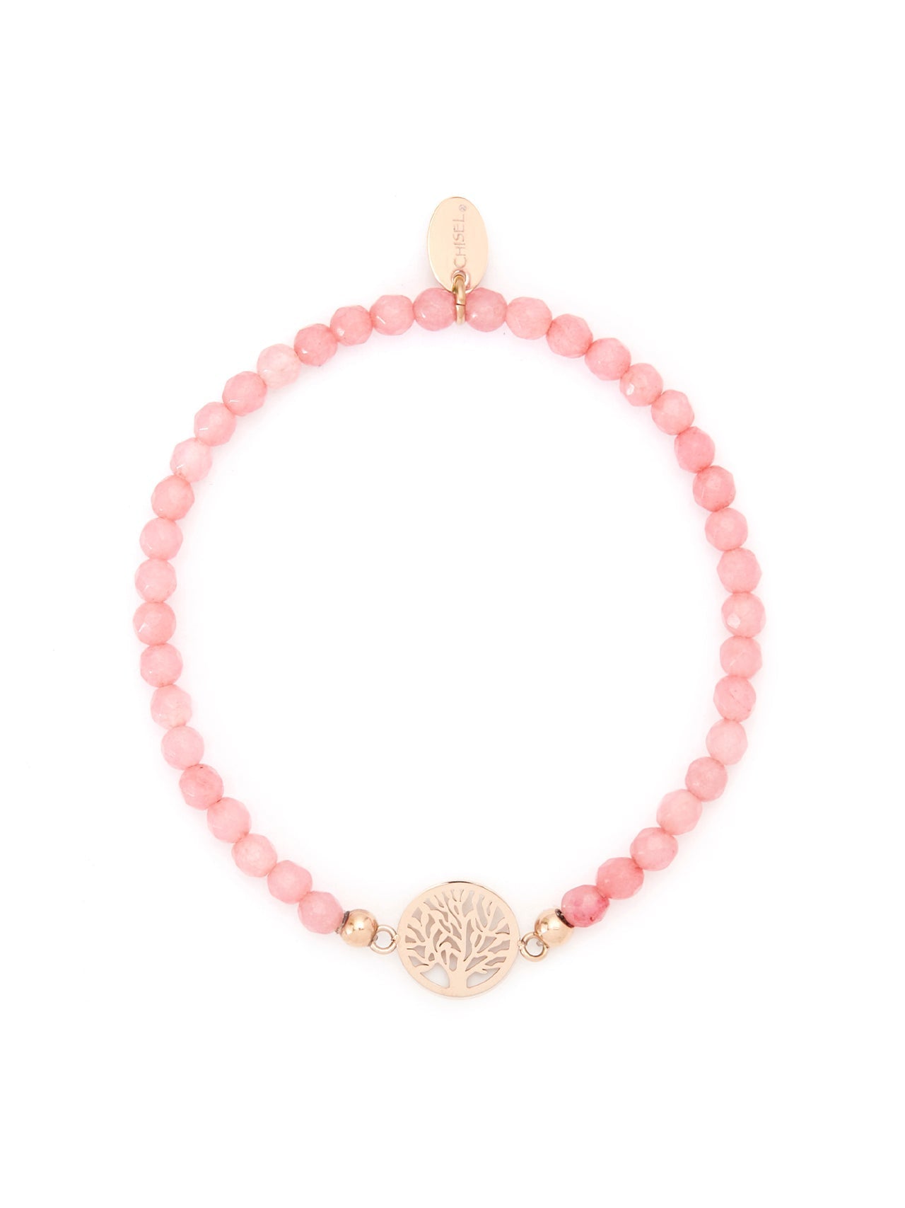  Relativity Pink Tree of Life Jade Bracelet - Pink - Bonton