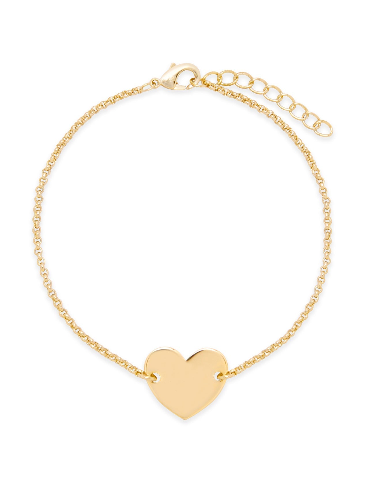  Relativity Gold Plated Heart Bracelet - Gold - Bonton