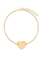 Gold Plated Heart Bracelet