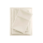 600 Thread Count Cooling Cotton Blend 4 Piece Sheet Set Ivory