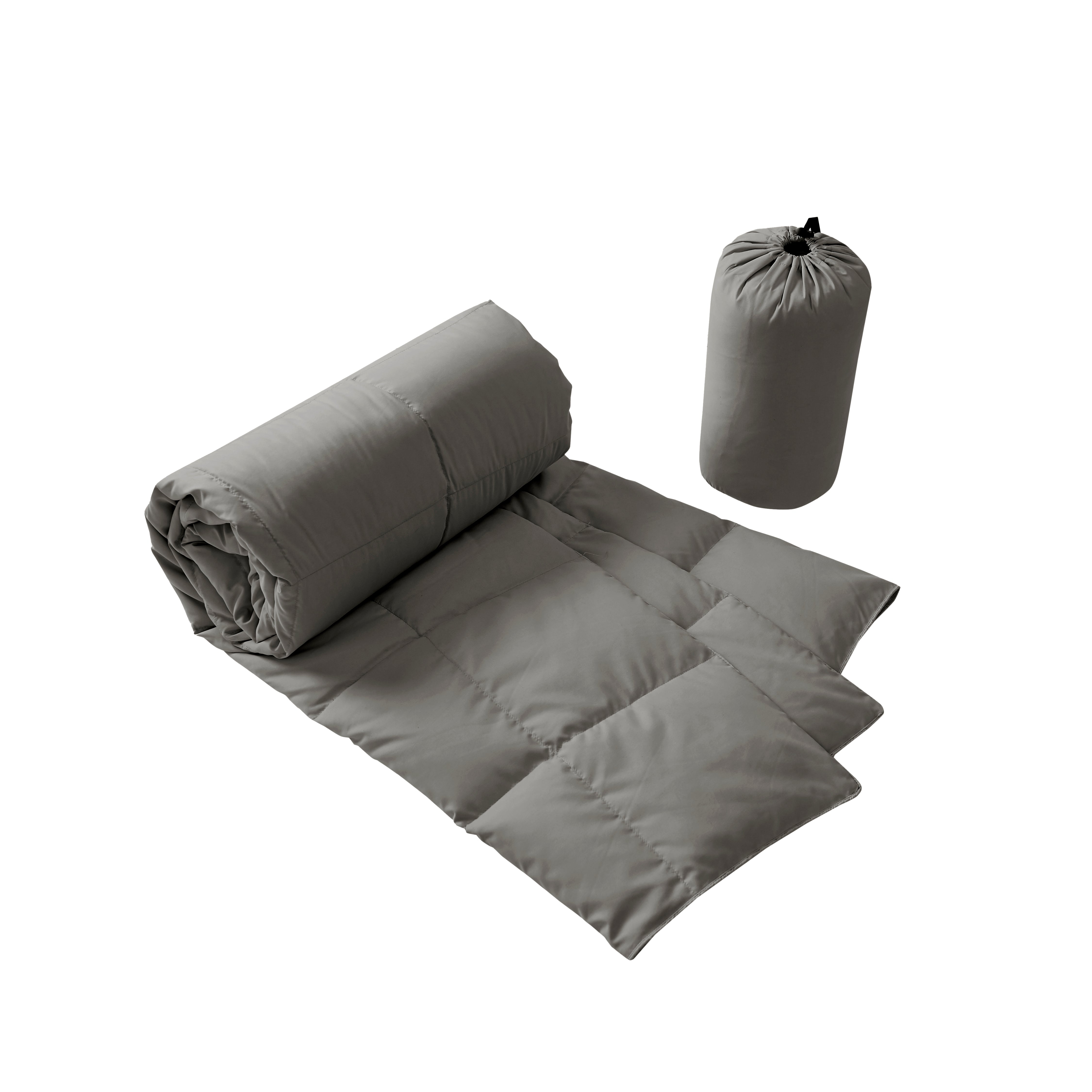  Beautyrest 650 Fill Power Packable Down Throw With Pouch - Sage - Bonton