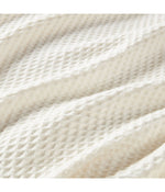 100% Cotton Waffle Weave Blanket Ivory