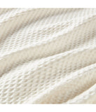 100% Cotton Waffle Weave Blanket Ivory
