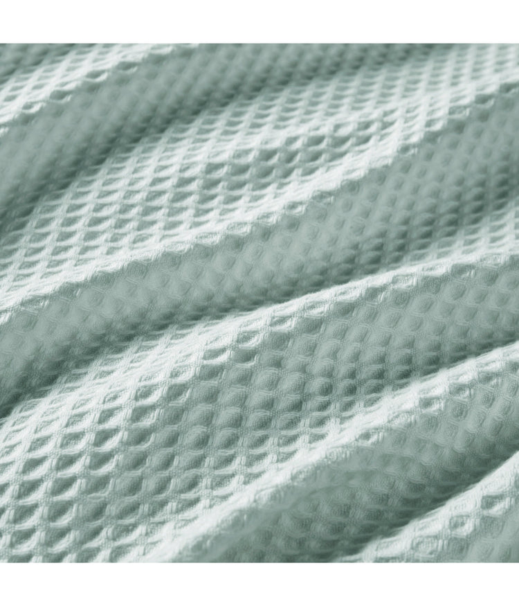 100% Cotton Waffle Weave Blanket Aqua