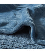 Heated Microlight to Berber Blanket Blue