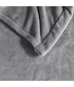 Heated Plush Blanket Grey