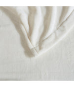 Heated Plush Blanket Ivory