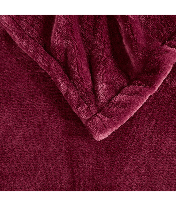 Heated Plush Blanket Red