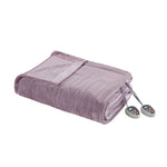 Heated Plush Blanket Lavender