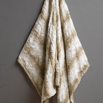 Marselle Oversized Faux Fur Heated Throw Sand