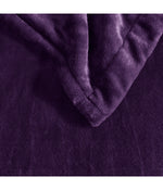 Heated Plush Blanket Purple