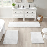 Plume Feather Touch Reversible Bath Rug White